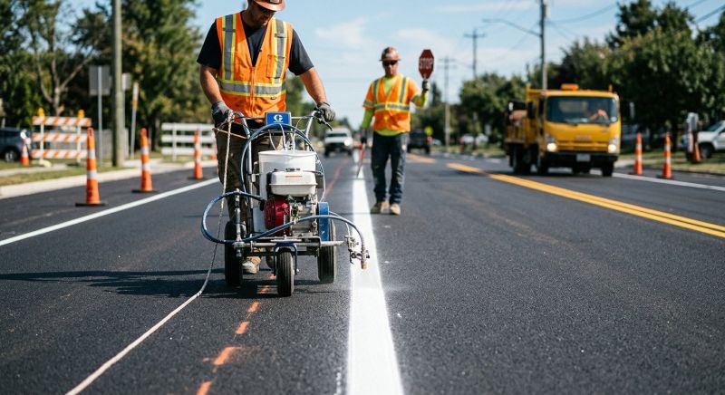 Asphalt Marking in Orange County, CA