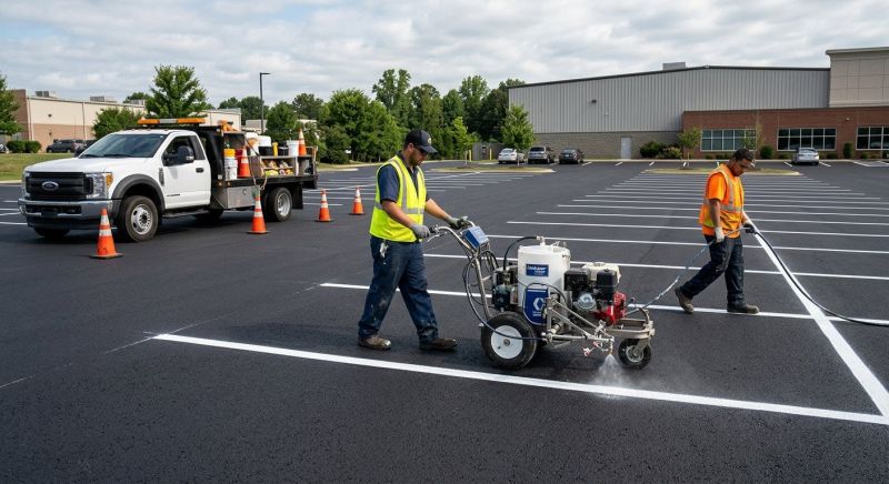 Asphalt Striping in Houston, TX