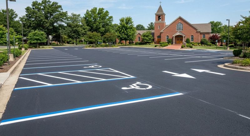 Church Parking Lot Striping in Palm Springs, CA
