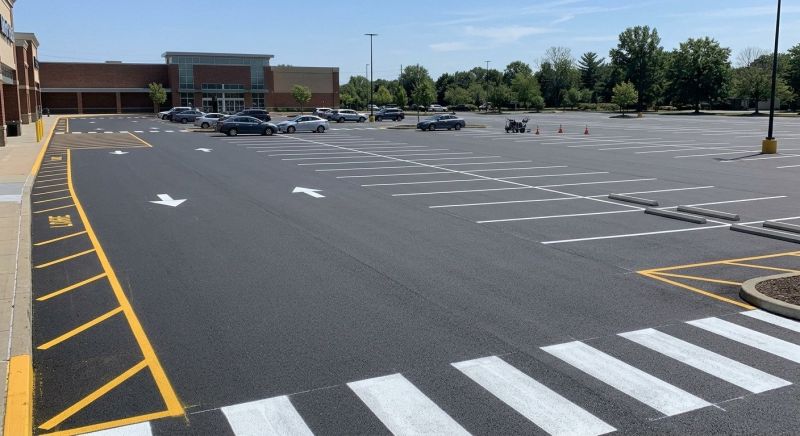 Parking Area Striping in Houston, TX