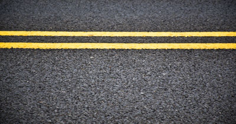 Freshly Painted Parking Lot