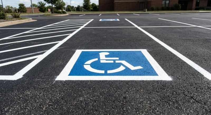 Parking Space Marking in Savannah, GA